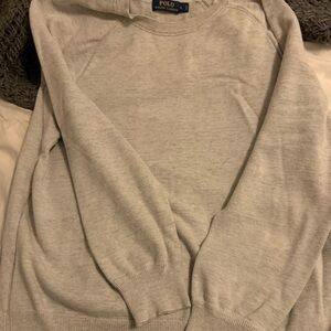 Polo by Ralph Lauren Light Gray Crewneck Sweater